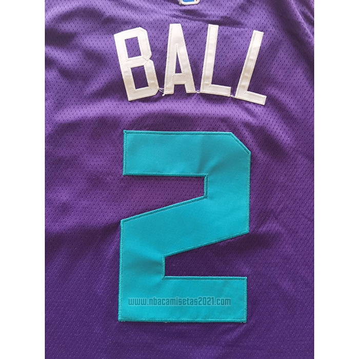 Camiseta Charlotte Hornets LaMelo Ball #2 Statement Edition Violeta